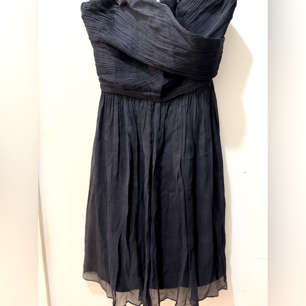 Beautiful navy blue, silk dress